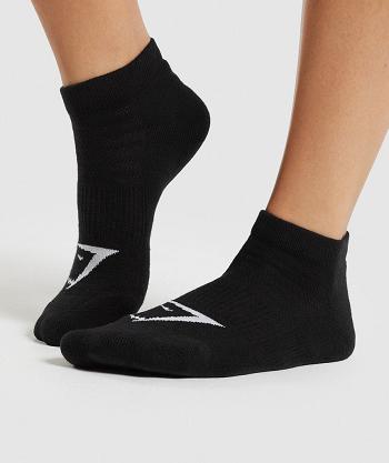 Accessories Gymshark Ankle 3pk Socks Black | NZ_2772KOR