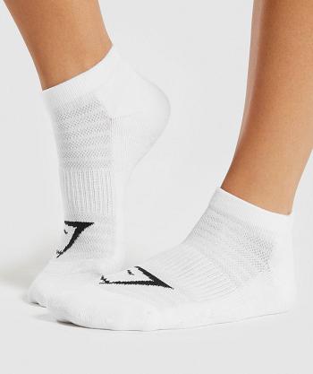 Accessories Gymshark Ankle 3pk Socks White | NZ_2769GSO