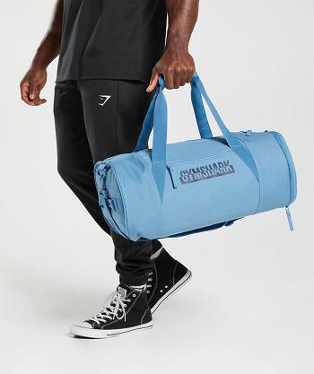 Accessories Gymshark Bold Barrel Bags Blue | NZ_2881SGL