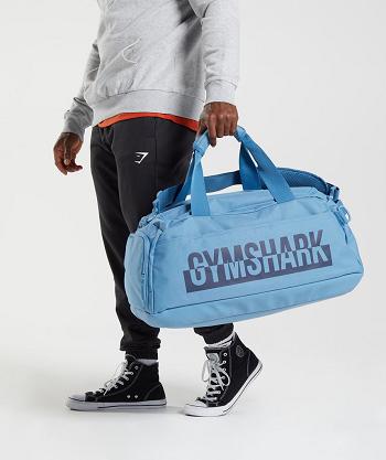 Accessories Gymshark Bold Gym Bags Blue | NZ_2879PJJ
