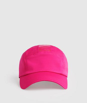 Accessories Gymshark Logo 5 Panel Cap Hats Pink | NZ_2819XYU