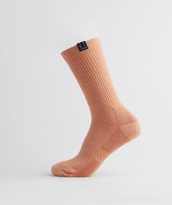 Accessories Gymshark Whitney Tab Crew 1pk Socks Beige | NZ_2766SGL