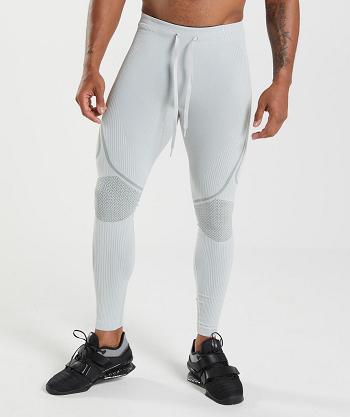 Men's Gymshark 315 Seamless Tight Light Grey / Grey | NZ_2922MQZ