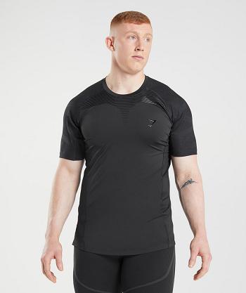 Men's Gymshark 315 T Shirts Black | NZ_3141FDN