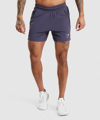 Men's Gymshark Apex 5" Perform Shorts Purple | NZ_3537GSO