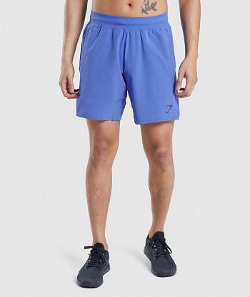 Men's Gymshark Apex 8" Function Shorts Blue | NZ_3563FDN