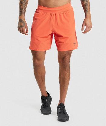 Men's Gymshark Apex 8" Function Shorts Orange | NZ_3568LIS