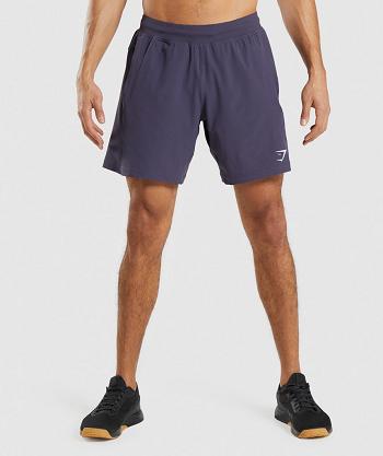 Men's Gymshark Apex 8" Function Shorts Purple | NZ_3565HAP
