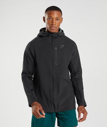 Men's Gymshark Apex Jackets Black | NZ_3439XYU