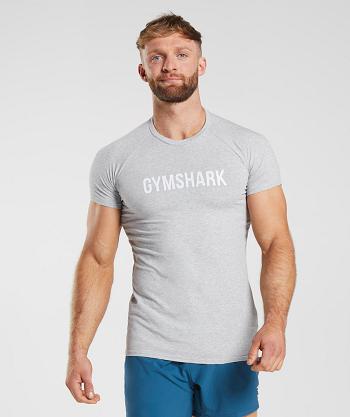 Men's Gymshark Apollo T Shirts Light Grey | NZ_3182EBC