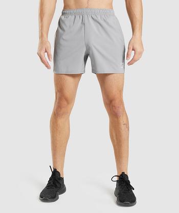 Men's Gymshark Arrival 5" Shorts Grey | NZ_3669HAP