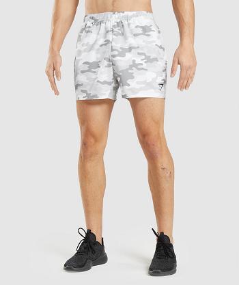 Men's Gymshark Arrival 5" Shorts Light Grey | NZ_3646ZUT
