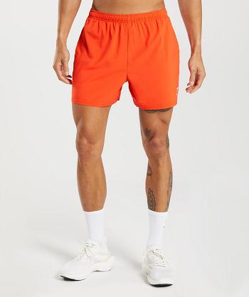 Men's Gymshark Arrival 5" Shorts Red | NZ_3641GSO