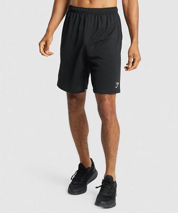Men's Gymshark Arrival Knitted Shorts Black | NZ_3604RVD