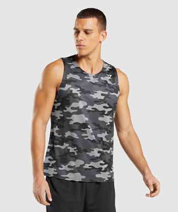 Men's Gymshark Arrival Tanks Grey | NZ_3019ILH