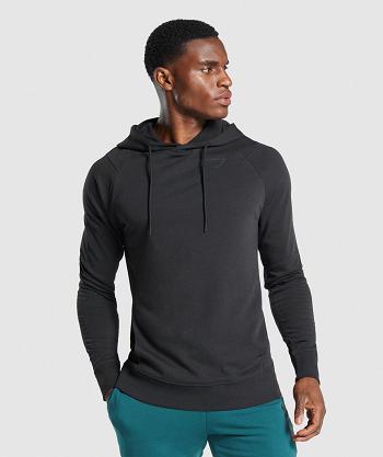 Men's Gymshark Bold Hoodie Black | NZ_3445QMA