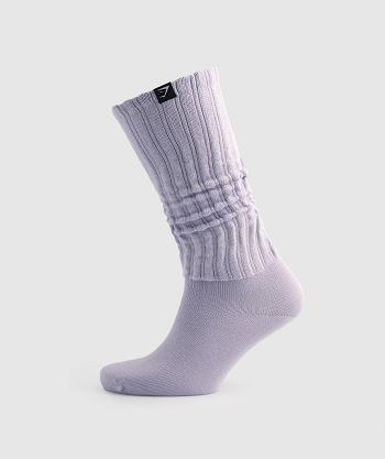 Men's Gymshark Comfy Rest Day Socks Purple | NZ_3787SGL