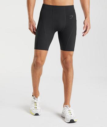 Men's Gymshark Control Baselayer Shorts Black | NZ_3608ILH