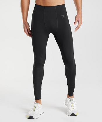 Men's Gymshark Control Leggings Black | NZ_2952SGL