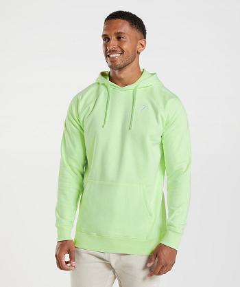 Men's Gymshark Crest Hoodie Green | NZ_3495NWY