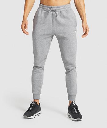 Men's Gymshark Crest Jogger Grey | NZ_3705QMA