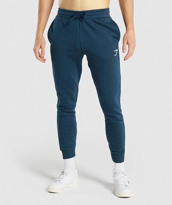 Men's Gymshark Crest Jogger Navy | NZ_3730NWY