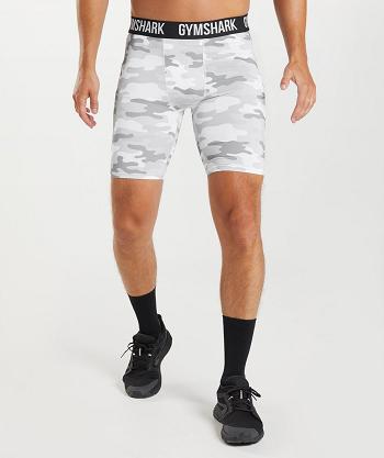 Men's Gymshark Element Baselayer Shorts Light Grey | NZ_3607UZG