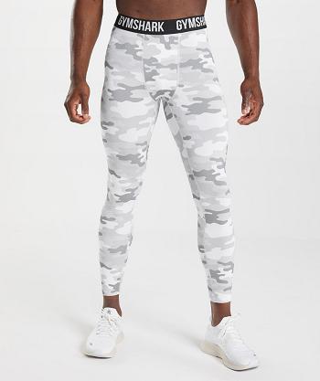 Men's Gymshark Element Leggings Light Grey | NZ_2959LIS