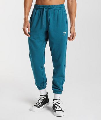 Men's Gymshark Essential Oversized Jogger Blue | NZ_3732QMA