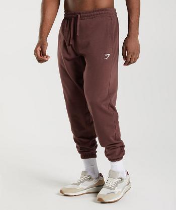 Men's Gymshark Essential Oversized Jogger Pink Brown | NZ_3741AHK