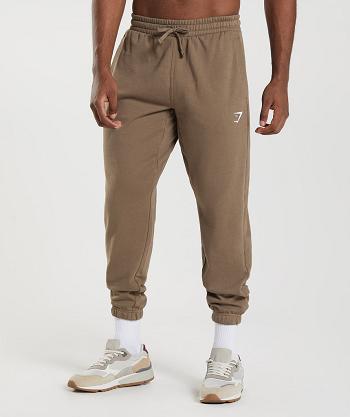 Men's Gymshark Essential Oversized Jogger Brown | NZ_3744FDN