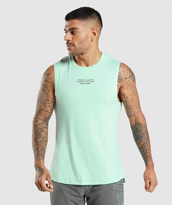 Men's Gymshark Gymshark//Steve Cook Tanks Green | NZ_2987ZUT