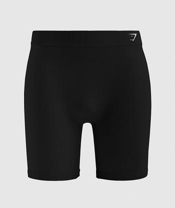 Men's Gymshark Hybrid Boxer Shorts Black / Light Grey | NZ_3623CTV