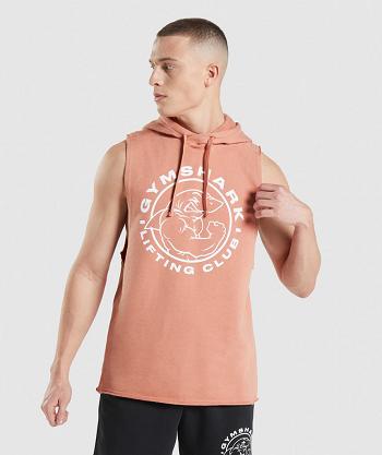 Men's Gymshark Legacy Drop Arm Hoodie Pink | NZ_3457SGL