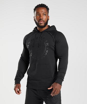 Men's Gymshark Legacy Hoodie Black | NZ_3452ILH