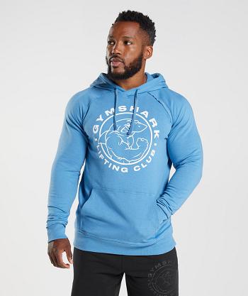 Men's Gymshark Legacy Hoodie Blue | NZ_3465ZUT