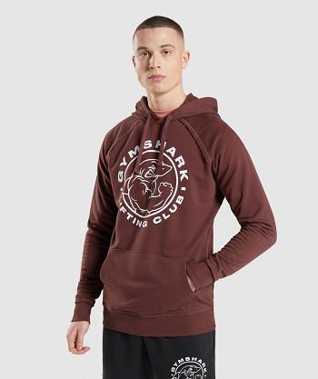 Men's Gymshark Legacy Hoodie Pink Brown | NZ_3462JPQ