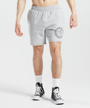 Men's Gymshark Legacy Shorts Light Grey | NZ_3535DFM
