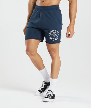 Men's Gymshark Legacy Shorts Navy | NZ_3539JPQ