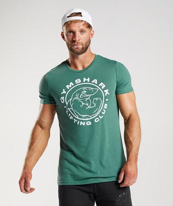 Men's Gymshark Legacy T Shirts Green | NZ_3223NWY