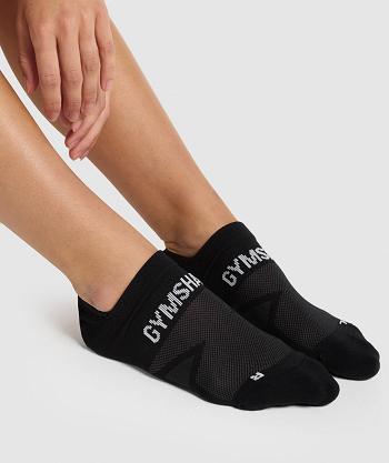 Men's Gymshark No Show Performance Socks Black | NZ_3772GSO