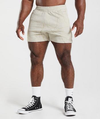 Men's Gymshark Power 5" Shorts Grey | NZ_3573BEX