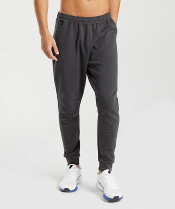 Men's Gymshark Rest Day Knit Jogger Black Grey | NZ_3722JPQ