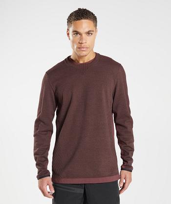 Men's Gymshark Retake Crew Accessories Pink Brown | NZ_3516LIS
