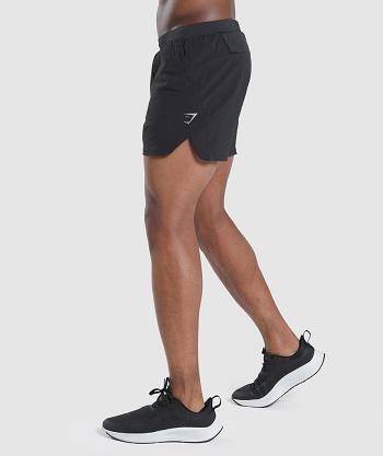 Men's Gymshark Speed Evolve 5" Shorts Black | NZ_3668GSO
