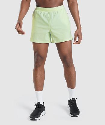 Men's Gymshark Speed Evolve 5" Shorts Green | NZ_3658YXF