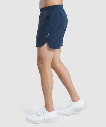 Men's Gymshark Speed Evolve 5" Shorts Navy | NZ_3662PJJ