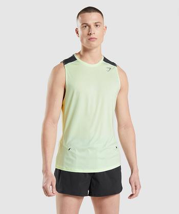 Men's Gymshark Speed Evolve Tanks Green | NZ_3018UZG