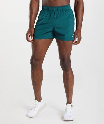 Men's Gymshark Sport 5" Shorts Turquoise / Blue | NZ_3590HAP
