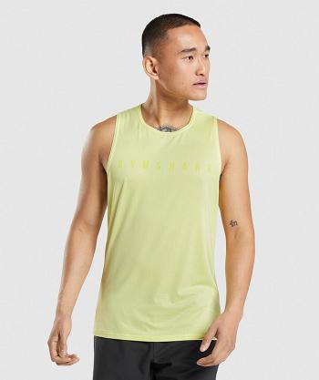 Men's Gymshark Sport Stripe Tanks Green | NZ_2997SGL